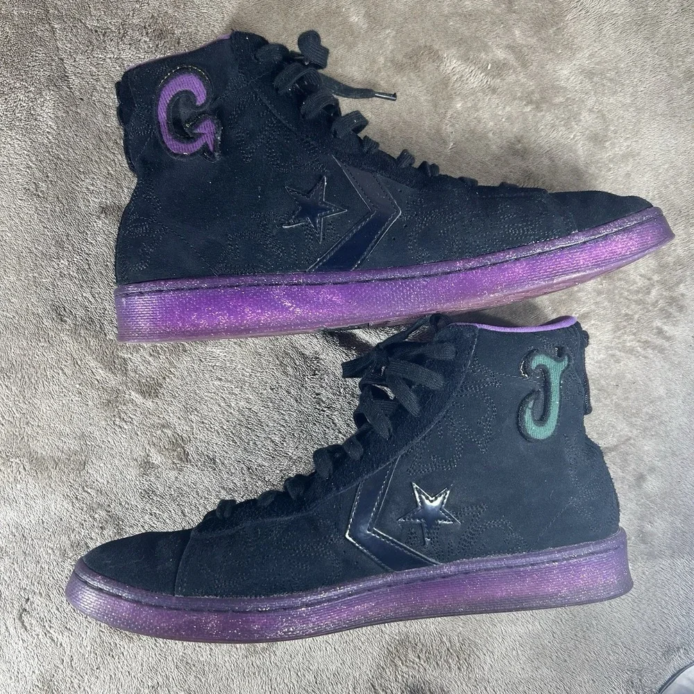 Size 11.5 - Joe Freshgoods x Converse Pro Leather High Black Purple
